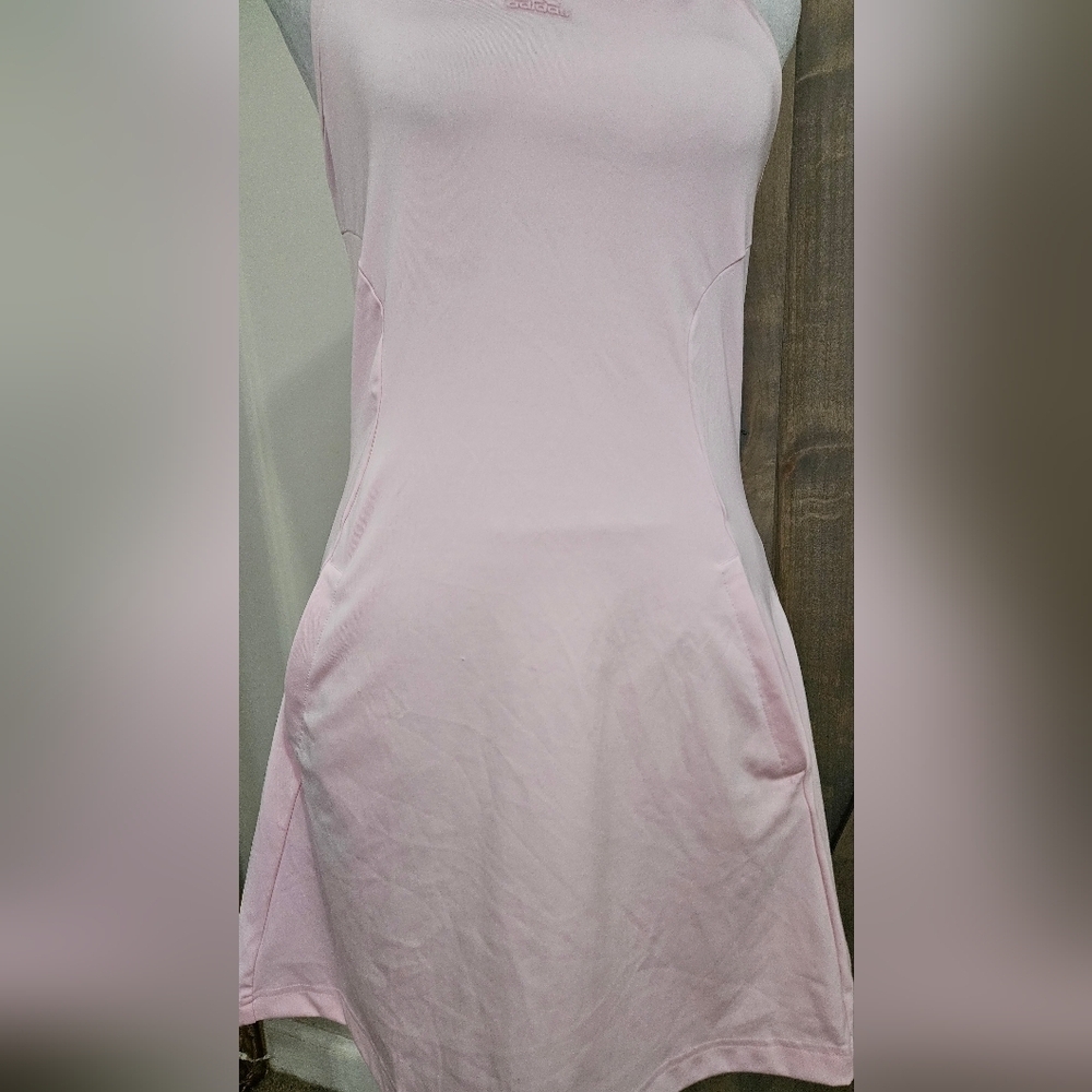 Adidas City Break Baby Pink Athletic Dress Tennis Golf Activewear Small - Picture 8 of 14
